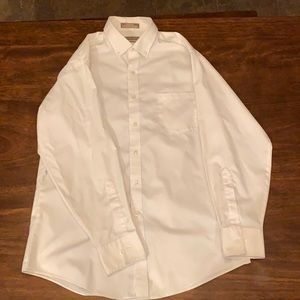 Van heusen men’s white fitted dress shirt